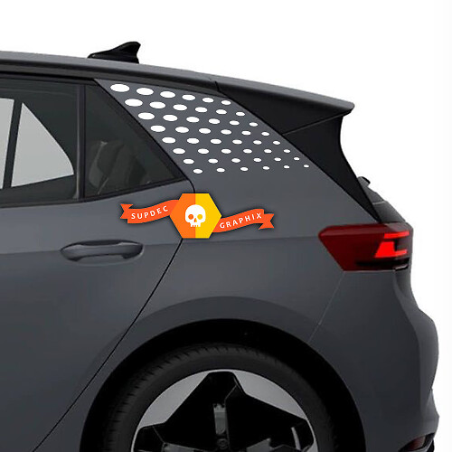Kit Adesivi in Vinile Puntini Restrittivi per il Comodino Volkswagen ID.3