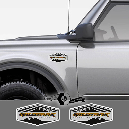 Adesivo in Vinile con Emblema a Striscia Sasquatch Mountain per Musclecar Bronco Wildtrak
