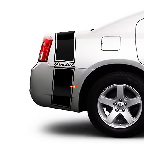 Adesivo in vinile a strisce personalizzate per fianco bagagliaio Dodge Charger 2009-2015