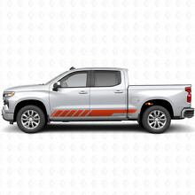 Strisce adesive inclinate per porta da corsa e sottoporta per Chevrolet Silverado 1500 T1XX 2019-2026_4