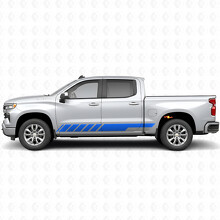 Strisce adesive inclinate per porta da corsa e sottoporta per Chevrolet Silverado 1500 T1XX 2019-2026_5