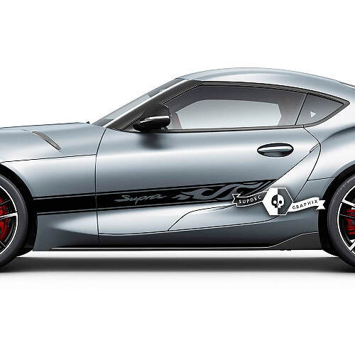 Toyota Supra MKV A90 A91 Adesivi per decalcomanie grafiche a strisce laterali per porte
