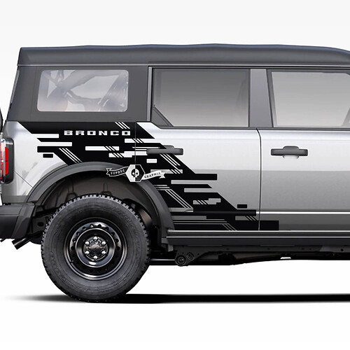 Fender laterale Ford Bronco Graphics Decals Splash Adesivi Fender
