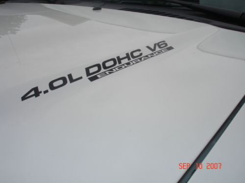 Adesivi in vinile Endurance per cofano 4.0L DOHC V6 per Nissan Titan
