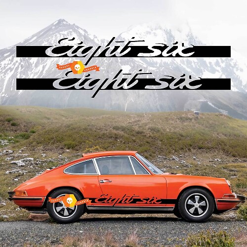 Adesivo laterale a strisce Porsche 911 Carrera Eight Six
