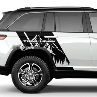 Jeep Grand Cherokee Trackhawk letto Fender Forest Mountain Kit grafica decalcomania in vinile
