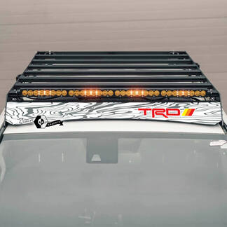 4Runner 2014-2023+ PORTAPACCHI Mappa Topografica TRD Decal Sticker per Toyota 4Runner
