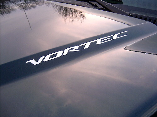 Adesivo in Vinile con Scritta Vortec per Cofano Chevrolet Silverado