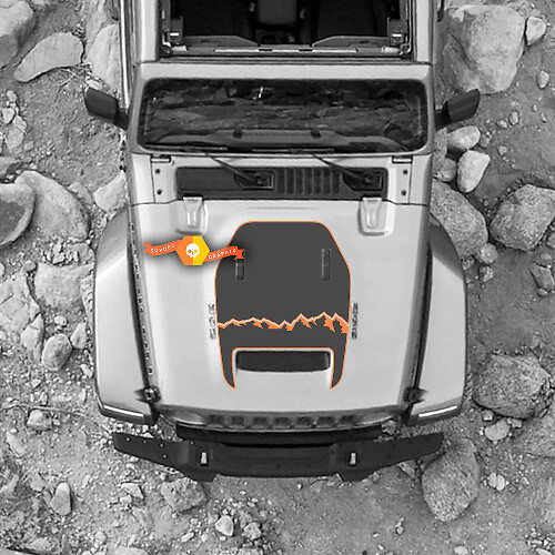 Hood For 2021 2022 2023 Jeep 1941 Edition Wrangler Rubicon Grafica adesiva Vinile SupDec Design
