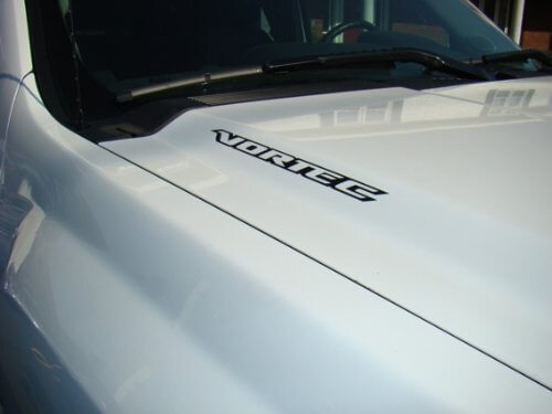 2 Adesivi Decorativi Cofano VORTEC per Chevy Silverado GMC Sierra Avalanche
