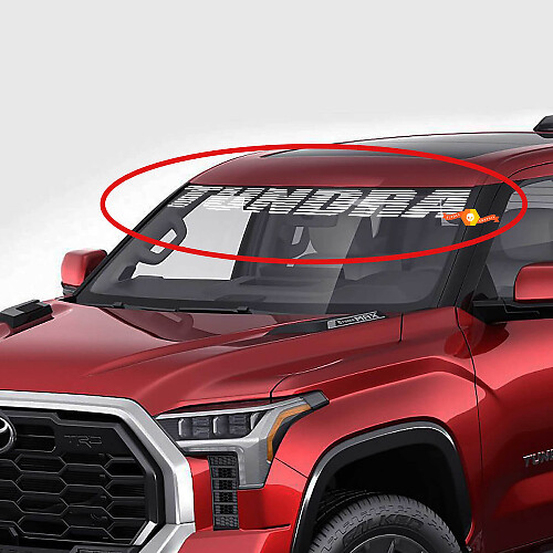 Adesivo in Vinile per Parabrezza Anteriore Tundra per Toyota Tundra