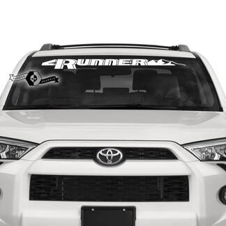 4Runner 2023 Adesivi per decalcomanie con logo in vinile da montagna per parabrezza per Toyota 4Runner TRD
