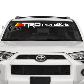 4Runner 2023 Parabrezza Mountain SunSet Adesivi per decalcomanie con logo in vinile per Toyota 4Runner TRD

