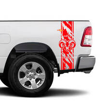 Adesivo in Vinile a Strisce in Stile Hemi Usurato per il Fianco del Cassone Dodge Ram 1500_3