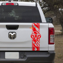 Adesivo in Vinile con Strisce Stile Logorato Hemi per Portellone Dodge Ram 1500_3