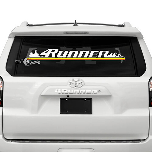 4Runner 2023 Parabrezza Mountain SunSet Adesivi per decalcomanie con logo in vinile per Toyota 4Runner TRD
