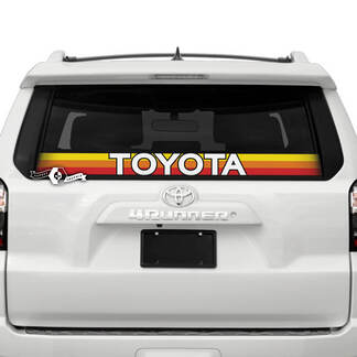 Toyota Parabrezza Lunotto Posteriore SunSet TriColor Vinile Logo Decalcomanie Adesivi per Toyo
