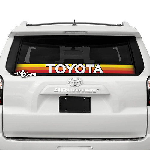 Adesivo in Vinile con Logo Stile Vintage per Lunotto Posteriore di Toyota Trucks