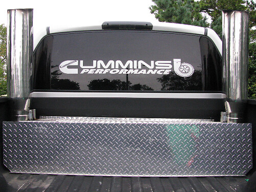 Adesivo in Vinile Performance per Finestrino Posteriore Cummins per Camion Dodge Ram