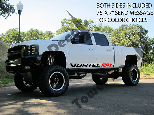 Kit di Adesivi in Vinile per Porta Laterale Vortec Max per Chevy Silverado GMC Sierra