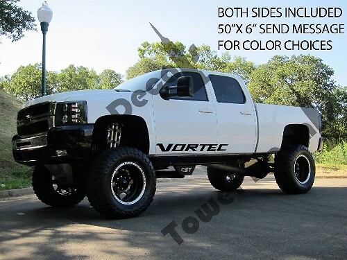Kit di adesivi in vinile per porta Vortec per camion Chevy Silverado GMC
