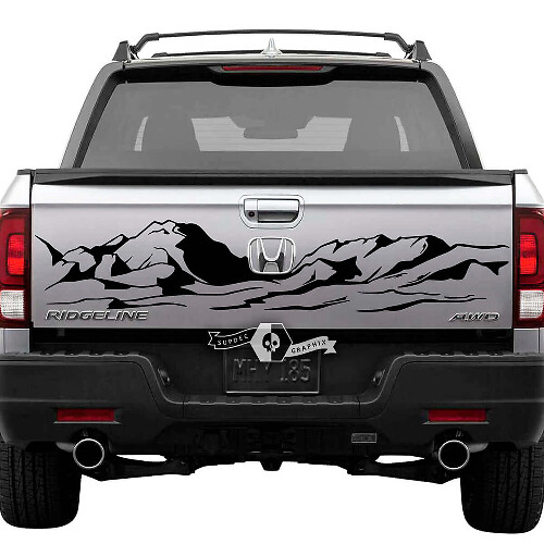 Adesivo Vinilico per Portellone Mountain Style per Honda Ridgeline