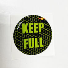 Keep Full Honeycomb Lime Inserto porta carburante Decalcomania a cupola con emblema per Challenger Dodge
 2