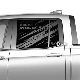 Coppia Honda Ridgeline Mountains Vinyl Window Doors Fango Decal Sticker Graphics
