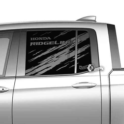 Coppia Honda Ridgeline Mountains Vinyl Window Doors Fango Decal Sticker Graphics
