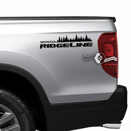Kit Adesivi in Vinile Stile Foresta per Fiancate Posteriori Honda Ridgeline 2023