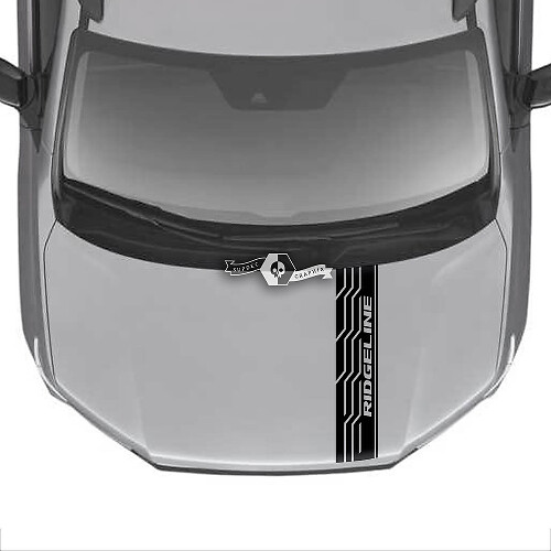 Hood Honda Ridgeline Stripe Logo Vinyl Decal Stickers Grafica adesiva
