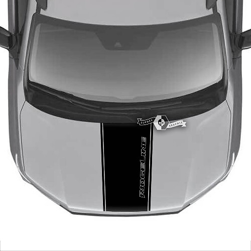 Hood Honda Ridgeline Stripe Logo Trim Center Vinyl Decal Stickers Sticker Graphics SupDec Design
