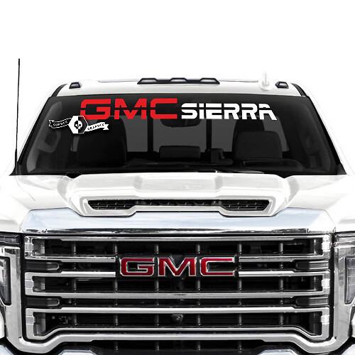 Adesivo in Vinile Banner Parabrezza GMC Sierra per Sierra 2500HD 2022