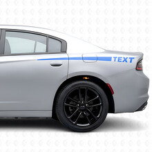 Adesivo in vinile laterale a strisce con testo personalizzato per Dodge Charger 2015-2026_2