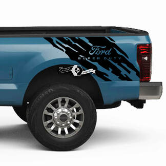 Coppia Ford Super Duty 2023 Body Fender Bed Mud Splash Decalcomanie Adesivi laterali Grafica Vinile
