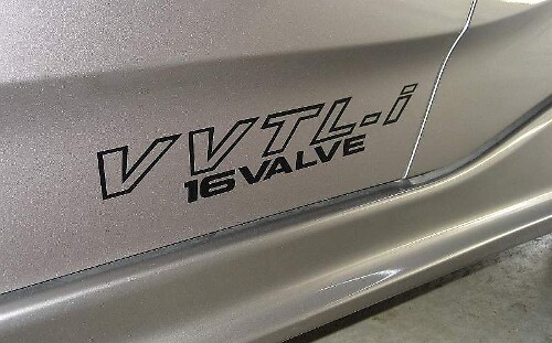 Set di Adesivi Laterali in Vinile 16 Valvole VVTL-i per Toyota Celica Corolla MR2
