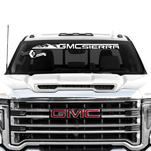 Adesivo in Vinile Banner Parasole da Montagna per GMC Sierra 2500HD