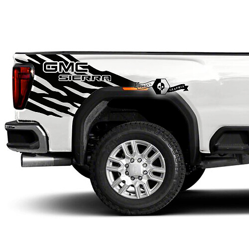 Adesivi in Vinile a Strisce Laterali Posteriore Anti Spruzzo Fango Coppia per GMC Sierra 2500HD