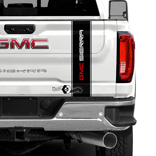 Adesivo in vinile a striscia brandizzato per portellone GMC Sierra 2500HD 2022-2023