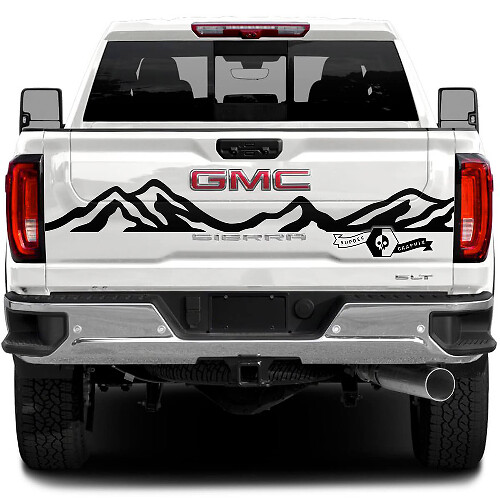Adesivo in Vinile Catena Montuosa per Portellone GMC Sierra 2500HD 2022-2023