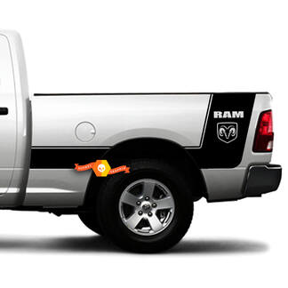 Dodge RAM 1500 2500 RT Decalcomania personalizzata per camion a strisce in vinile con letto Laramie
