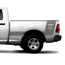 Hemi Logo Strisce Personalizzate Adesivo in Vinile Lato Letto per Dodge Ram 1500_3
