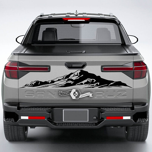 Adesivo in Vinile per Portellone Posteriore Mountain per Hyundai Santa Cruz