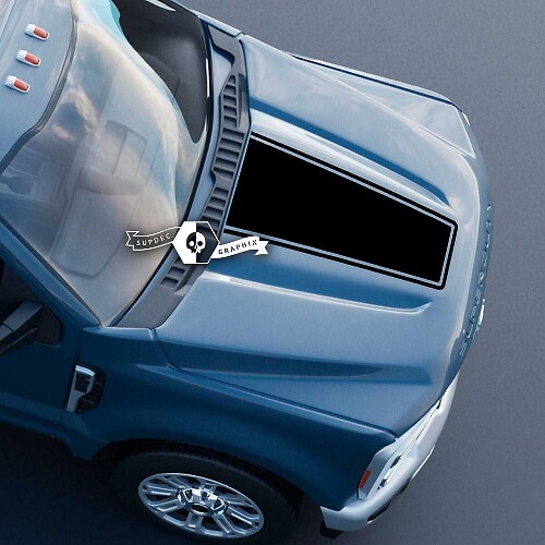 Adesivi Decalcomanie per Rifinitura Logo Cofano Superiore per Musclecar Super Duty 13466