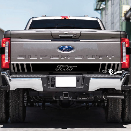 Portellone posteriore Musclecar Super Duty 2023 Accent Lines Logo Decalcomanie in vinile Adesivi Grafica
