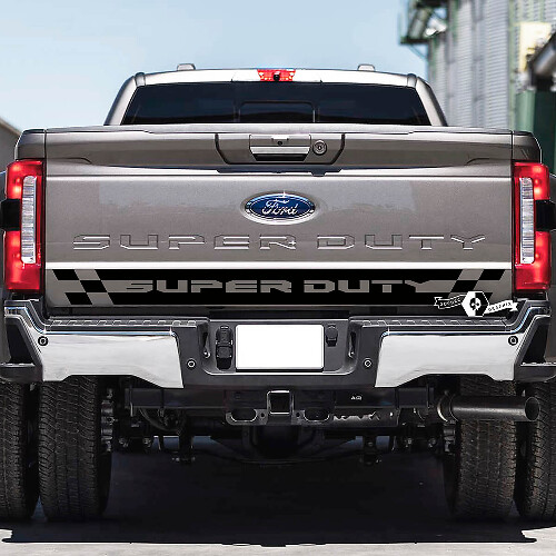 Adesivo in Vinile Bandiera a Scacchi per Portellone Musclecar Super Duty 2023
