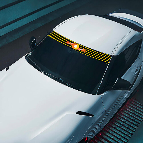 Parabrezza Logo del marchio SupDec Graphix Decalcomanie Adesivi Grafica Vinile
