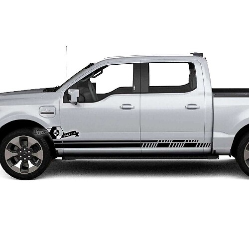 Strisce Decorative Rocker Panel Lightning Adesivo Vinile Decals Carrozzeria per Musclecar truck Lightning