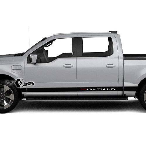 Adesivi Strisce Sottoscocca Lightning Decalcomanie Grafiche in Vinile 2 per Ford F-150 Lightning
