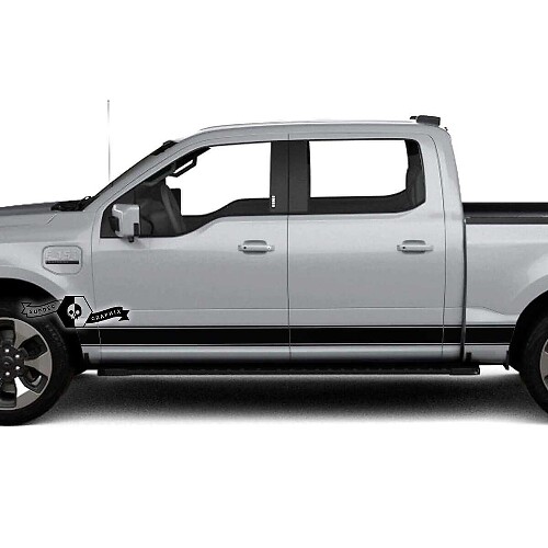 Adesivi Strisce Sottoscocca Lightning Decalcomanie Grafiche in Vinile 2 per Musclecar truck Lightning